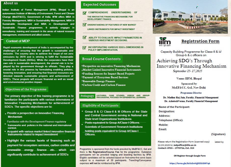 Achieving SDG’s Through Innovative Financing Mechanism