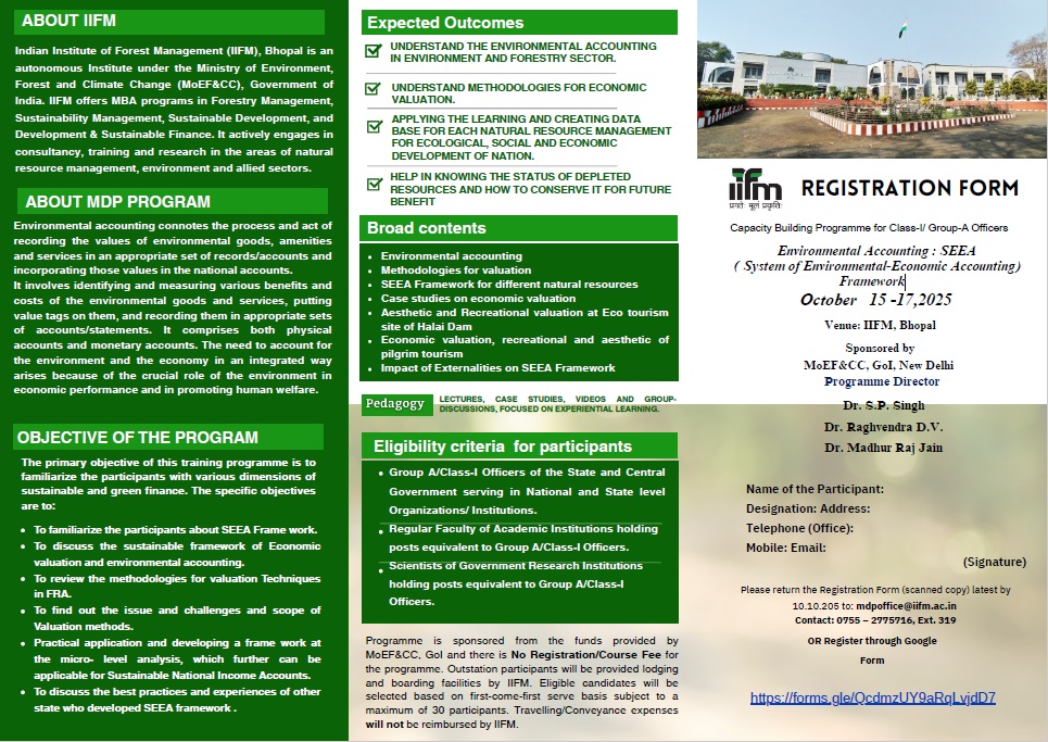 Environmental Accounting : SEEA ( System of Environmental-Economic Accounting) Framework