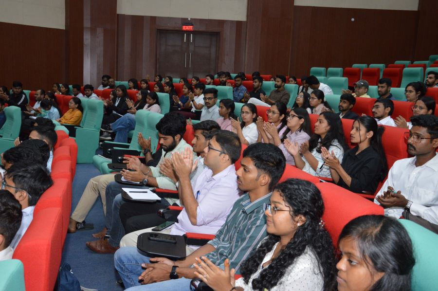 Students listening to the lecture