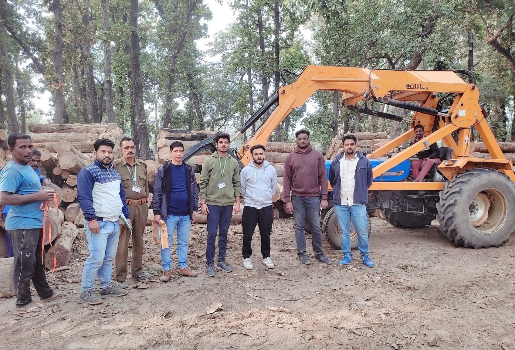 Fieldwork Uttarakhand with deforestation